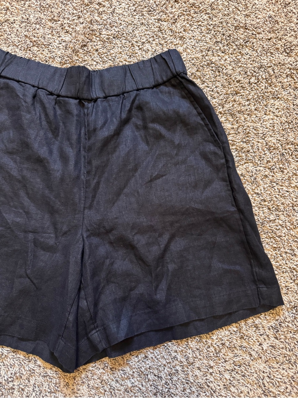 J. Crew Black High-Rise Elastic Waist Shorts - Picture 6 of 16